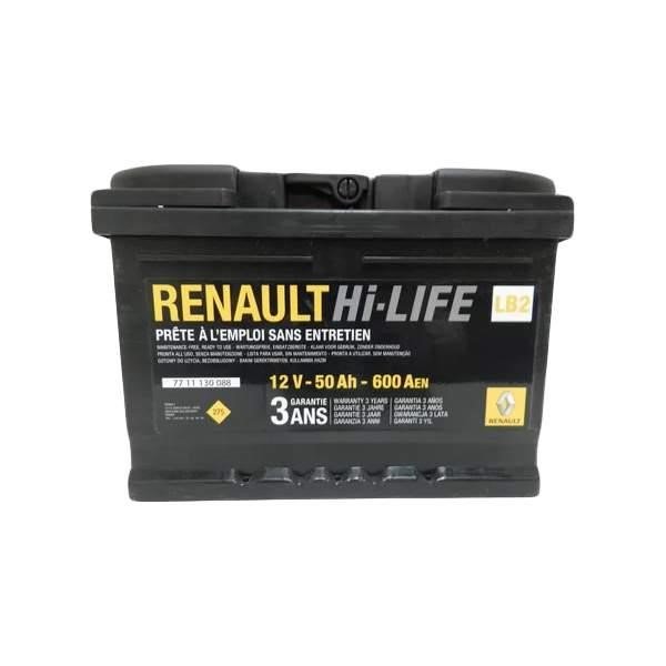Renault 77 11 130 088 Battery Renault 12V 50Ah 600A(EN) R+ 7711130088: Buy near me in Poland at 2407.PL - Good price!