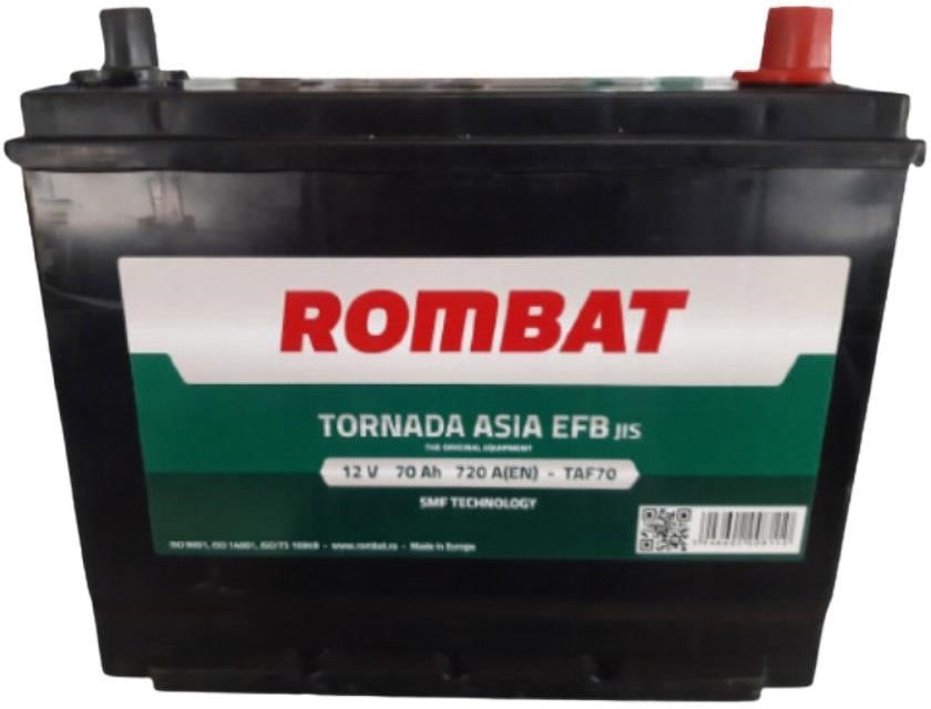 ROMBAT TAF70 Battery Rombat Tornada 12V 70Ah 720A(EN) R+ TAF70: Buy near me in Poland at 2407.PL - Good price!