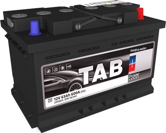 TAB 245663 Battery TAB Polar 12V 63Ah 600A(EN) R+ 245663: Buy near me in Poland at 2407.PL - Good price!