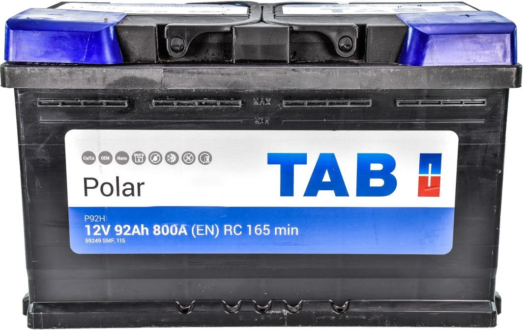 TAB 245692 Starterbatterie TAB Polar 12V 92Ah 800A(EN) R+ 245692: Kaufen Sie zu einem guten Preis in Polen bei 2407.PL!