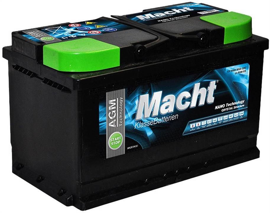 Macht 25945 Battery Macht AGM Start-Stop 12V 80Ah 800A(EN) R+ 25945: Buy near me in Poland at 2407.PL - Good price!