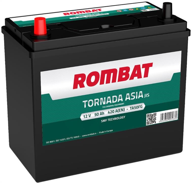 ROMBAT TA50FG Battery Rombat Tornada 12V 50Ah 420A(EN) L+ TA50FG: Buy near me in Poland at 2407.PL - Good price!