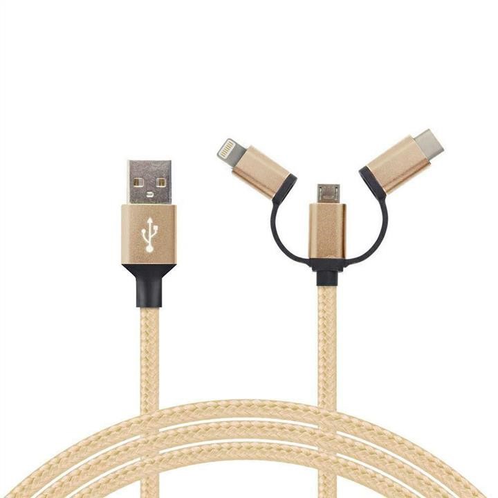 Carcommerce 68703 Cable - USB A 2.0/3 W 1 - 2.4A 1M 68703: Buy near me in Poland at 2407.PL - Good price!