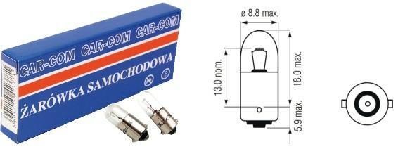 Carcommerce 42369 Glow bulb 12V 2W BA9s 42369: Buy near me in Poland at 2407.PL - Good price!