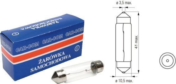 Carcommerce 42374 Incandescent Lamp 24V 10W 42374: Buy near me in Poland at 2407.PL - Good price!