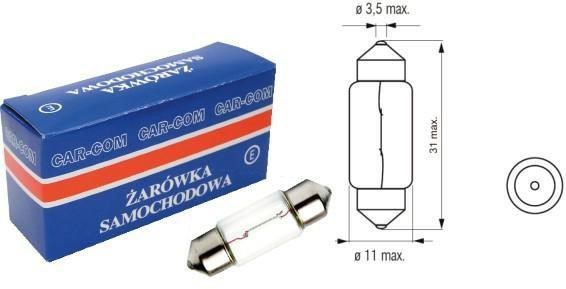 Carcommerce 42391 Glow bulb 12V 5W SV8,5 42391: Buy near me in Poland at 2407.PL - Good price!