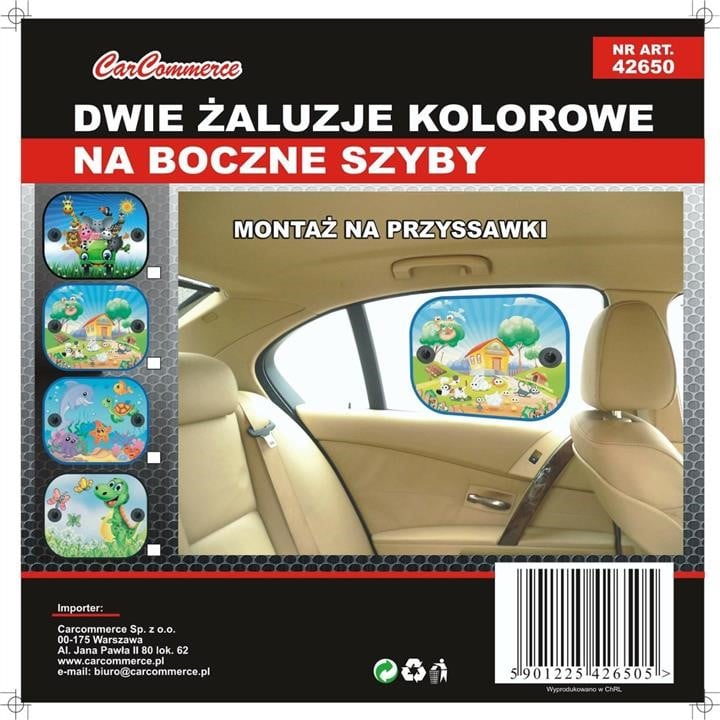 Carcommerce 42650 Seitliche farbige Sonnenschutzrollos, 2 Stück 42650: Kaufen Sie zu einem guten Preis in Polen bei 2407.PL!