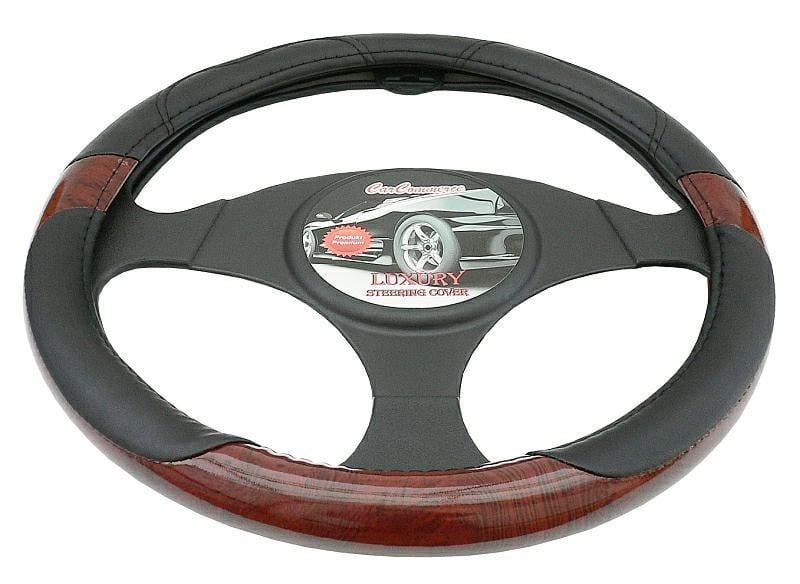 Carcommerce 42548 Steering Wheel Cover - Luxury - Wooden 42548: Buy near me in Poland at 2407.PL - Good price!