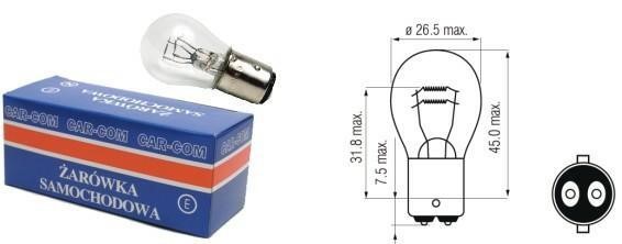 Carcommerce 42353 Glow bulb 12V BAY15d 21/5W 42353: Buy near me in Poland at 2407.PL - Good price!