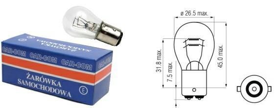 Carcommerce 42356 Glow bulb 12V BA15s 21W 42356: Buy near me in Poland at 2407.PL - Good price!
