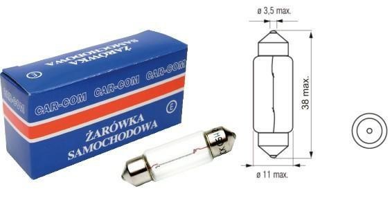 Carcommerce 42364 Glow bulb 12V 5W SV8,5 42364: Buy near me in Poland at 2407.PL - Good price!