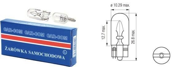 Carcommerce 42365 Incandescent Lamp 12V 5W 42365: Buy near me in Poland at 2407.PL - Good price!