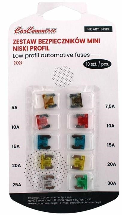 Carcommerce 61313 Mini Low Profile Fuse Set, 10 pcs. 61313: Buy near me in Poland at 2407.PL - Good price!