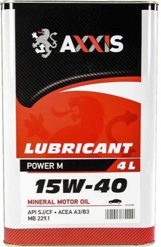 AXXIS 48021043888 Engine oil AXXIS Power M 15W-40, 1L 48021043888: Buy near me in Poland at 2407.PL - Good price!