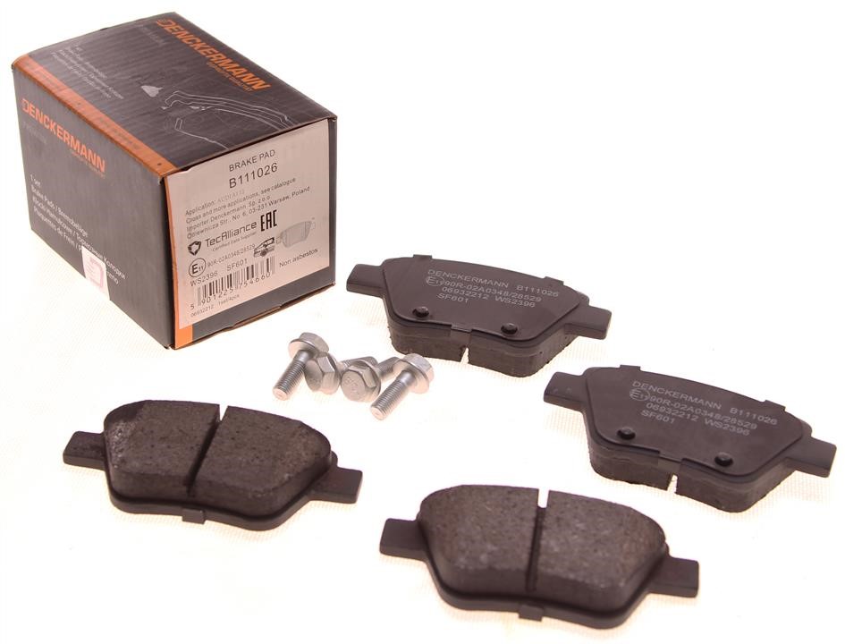 Brake Pad Set, disc brake Denckermann B111026