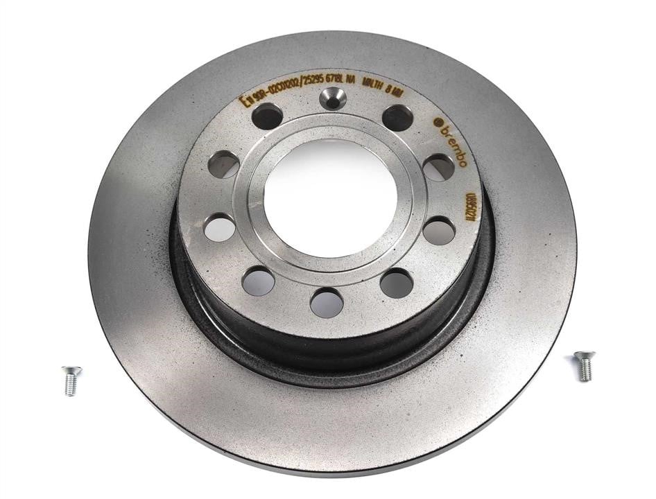 Brembo 08.9502.11 Rear brake disc, non-ventilated 08950211: Buy near me in Poland at 2407.PL - Good price!