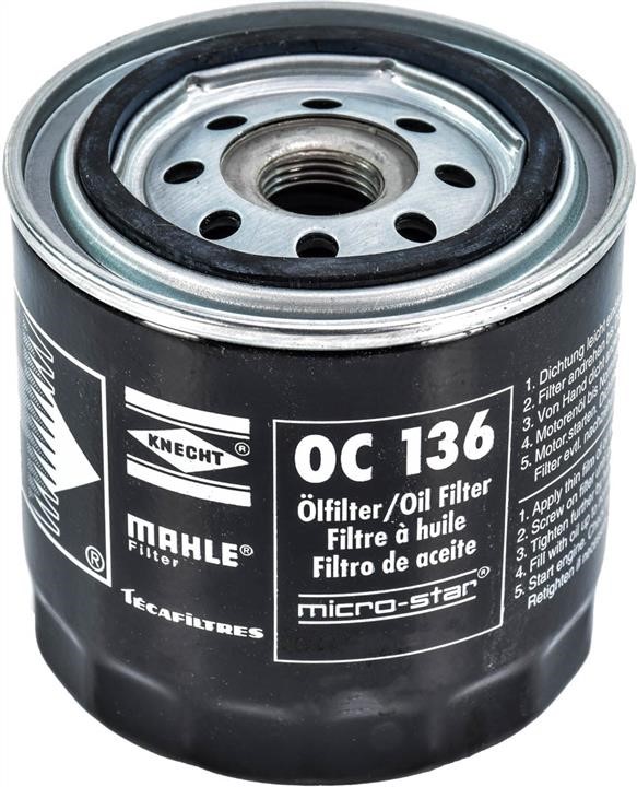 Mahle/Knecht OC 136 Oil Filter OC136: Buy near me in Poland at 2407.PL - Good price!