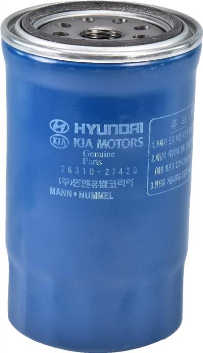 Hyundai/Kia 26310-27420 Filtr oleju 2631027420: Dobra cena w Polsce na 2407.PL - Kup Teraz!