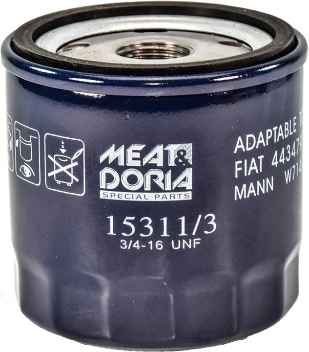 Meat&Doria 15311/3 Oil Filter 153113: Buy near me at 2407.PL in Poland at an Affordable price!