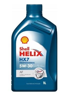 Shell 550046589 Engine oil Shell Helix HX7 Professional AF 5W-30, 1L 550046589: Buy near me in Poland at 2407.PL - Good price!