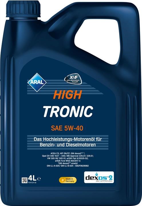Aral 15F47C Engine oil Aral HighTronic 5W-40, 4L 15F47C: Buy near me in Poland at 2407.PL - Good price!