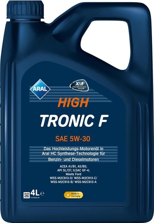 Aral 15F458 Engine oil Aral HighTronic F 5W-30, 4L 15F458: Buy near me in Poland at 2407.PL - Good price!