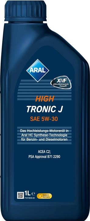 Aral 15F4BB Engine oil Aral HighTronic J 5W-30, 1L 15F4BB: Buy near me in Poland at 2407.PL - Good price!