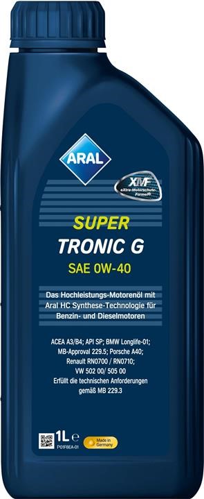 Aral 15F45D Engine oil Aral SuperTronic G 0W-40, 1L 15F45D: Buy near me in Poland at 2407.PL - Good price!