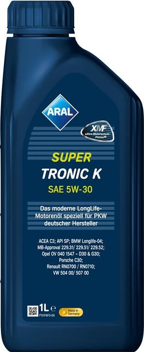 Aral 15F475 Моторное масло Aral SuperTronic K 5W-30, 1л 15F475: Отличная цена - Купить в Польше на 2407.PL!