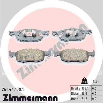 Otto Zimmermann 26444.170.1 Klocki hamulcowe, zestaw 264441701: Dobra cena w Polsce na 2407.PL - Kup Teraz!