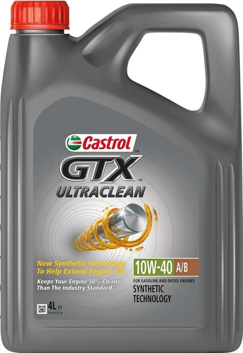 Castrol 15A4D3 Engine oil Castrol GTX Ultraclean A/B 10W-40, 4L 15A4D3: Buy near me in Poland at 2407.PL - Good price!