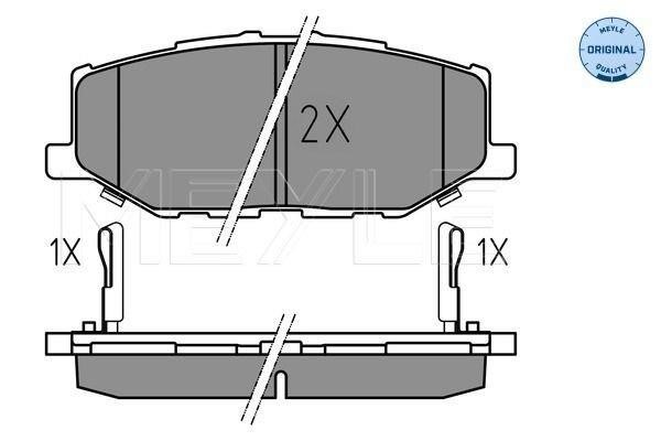 Meyle 025 215 6816 Brake Pad Set, disc brake 0252156816: Buy near me at 2407.PL in Poland at an Affordable price!