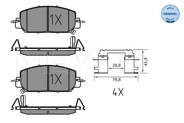 Meyle 025 227 9717 Тормозные колодки дисковые, комплект 0252279717: Отличная цена - Купить в Польше на 2407.PL!