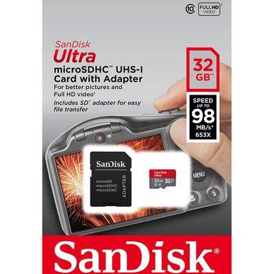Sandisk SDSQUA4-032G-GN6IA MicroSDHC (UHS-1) SanDisk Ultra 32Gb class 10 A1 (120Mb/s) (adapter SD) Imaging Packaging SDSQUA4032GGN6IA: Dobra cena w Polsce na 2407.PL - Kup Teraz!