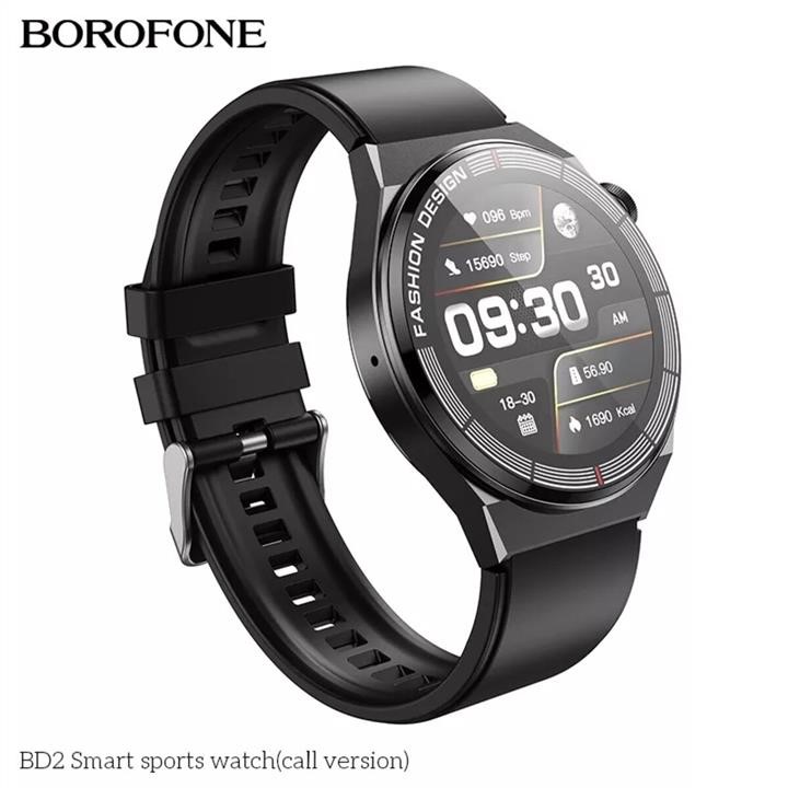 Borofone BD2BB Smartwatch Borofone BD2 Smart sports watch(call version) Black BD2BB: Dobra cena w Polsce na 2407.PL - Kup Teraz!