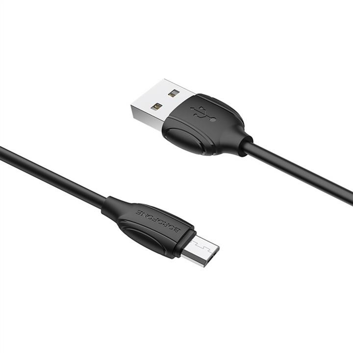 Borofone BX19MB Кабель Borofone BX19 USB to Micro 2.4A, 1m, PVC, TPE connectors, Black BX19MB: Отличная цена - Купить в Польше на 2407.PL!