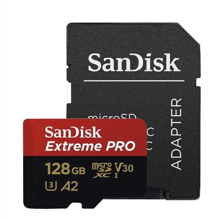 Sandisk SDSQXCD-128G-GN6MA MicroSDXC (UHS-1 U3) SanDisk Extreme Pro A2 128Gb class 10 V30 (R200MB/s,W90MB/s) (adapter) SDSQXCD128GGN6MA: Отличная цена - Купить в Польше на 2407.PL!