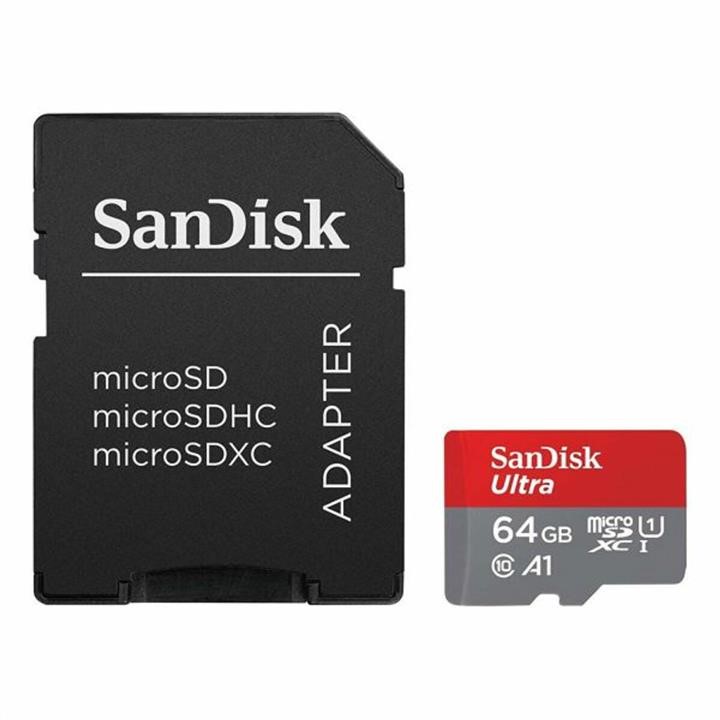 Sandisk SDSQUAB-064G-GN6MA MicroSDXC (UHS-1) SanDisk Ultra 64Gb class 10 A1 (140Mb/s) (adapter SD) SDSQUAB064GGN6MA: Atrakcyjna cena w Polsce na 2407.PL - Zamów teraz!