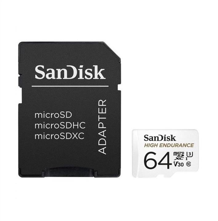 Sandisk SDSQQVR-064G-GN6IA MicroSDXC (UHS-1 U3) SanDisk Max Endurance 64Gb class 10 V30 (R100Mb/sW40Mb/s) (adapterSD) SDSQQVR064GGN6IA: Приваблива ціна - Купити у Польщі на 2407.PL!