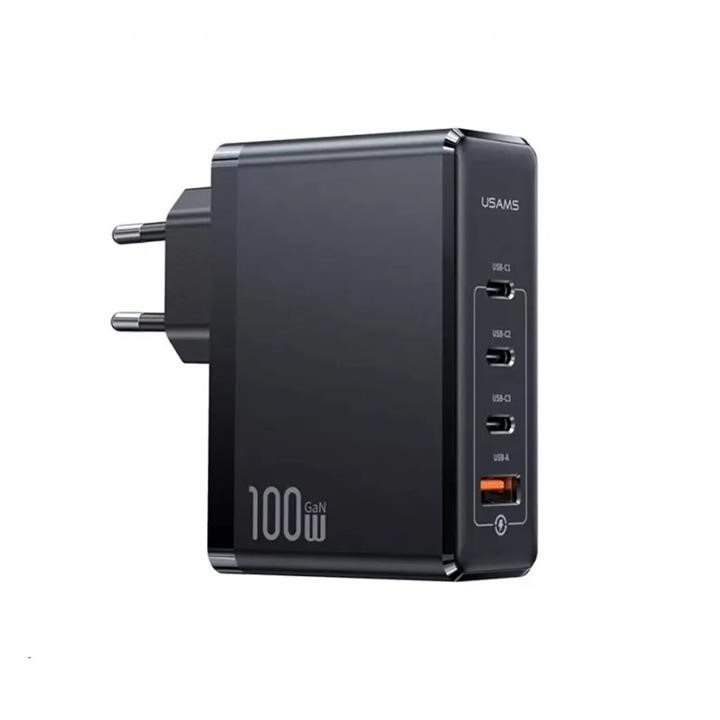Usams CC163TC01 AC Charger for Usams US-CC163 T50 100W 4 Ports ACCC GaN Fast Charger (EU) Black CC163TC01: Buy near me in Poland at 2407.PL - Good price!