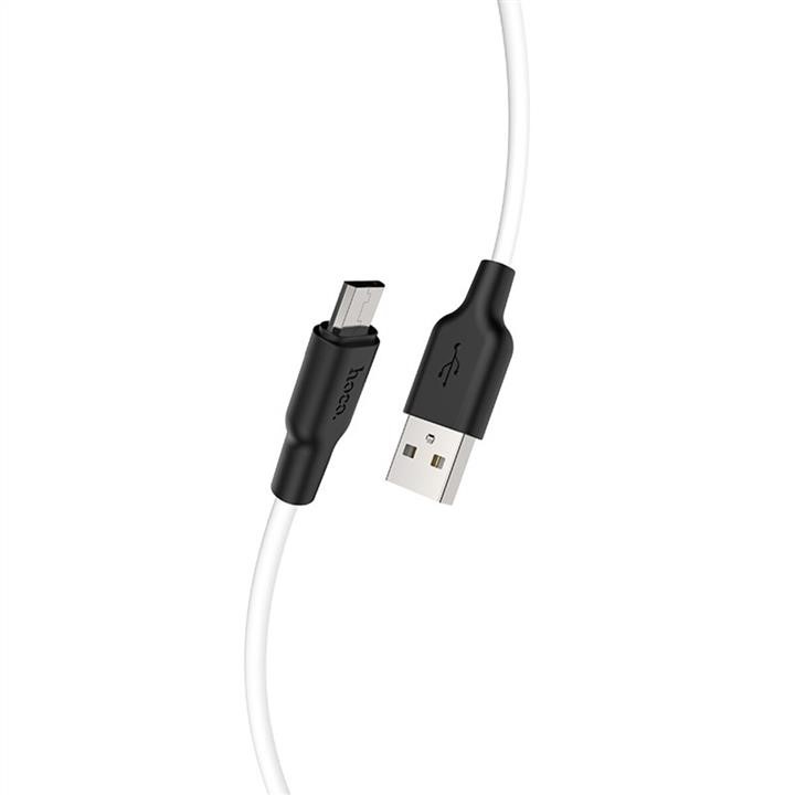 Hoco 6931474713834 Cable HOCO X21 Plus USB to Micro 2.4A, 2m, silicone, silicone connectors, Black+White 6931474713834: Buy near me in Poland at 2407.PL - Good price!