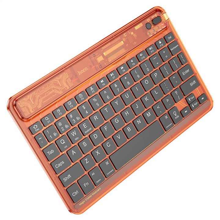Hoco 6931474778895 Keyboard HOCO S55 Transparent Discovery edition wireless BT keyboard Citrus Color 6931474778895: Buy near me in Poland at 2407.PL - Good price!