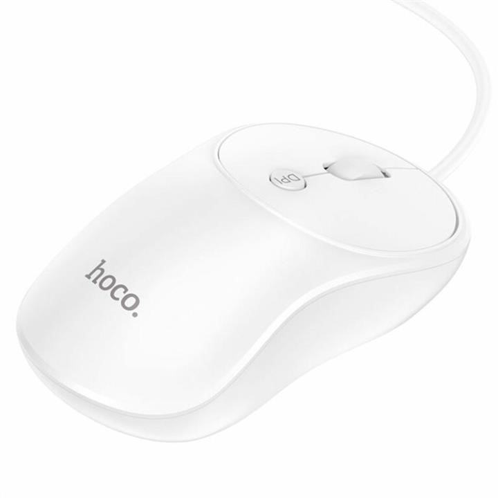 Мышь Hoco GM13 Esteem business wired mouse White Hoco 6931474757852