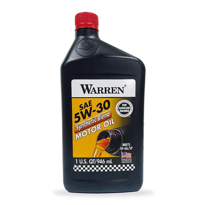 Warren WAR5W3012PL Моторное масло Warren Synthetic blend 5W-30, 0,946л WAR5W3012PL: Отличная цена - Купить в Польше на 2407.PL!