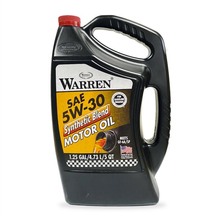 Warren WAR5W303/5 Моторное масло Warren Synthetic blend 5W-30, 4,73л WAR5W3035: Отличная цена - Купить в Польше на 2407.PL!