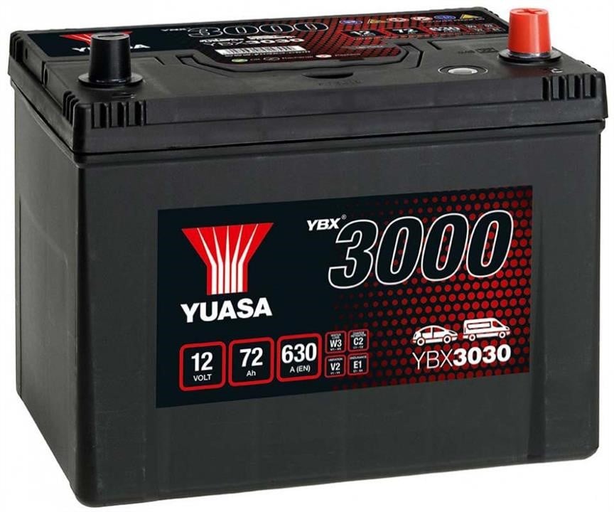 Yuasa YBX3030 Акумулятор Yuasa YBX3000 SMF 12В 72Ач 630А(EN) R+ YBX3030: Приваблива ціна - Купити у Польщі на 2407.PL!