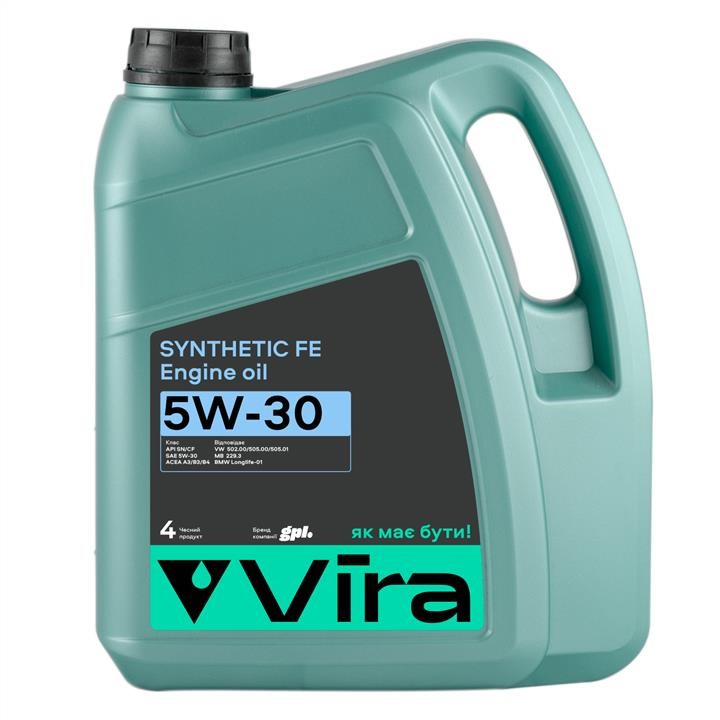Vira VI0267 Motoröl Vira SYNTHETIC FE 5W-30, 4L VI0267: Kaufen Sie zu einem guten Preis in Polen bei 2407.PL!