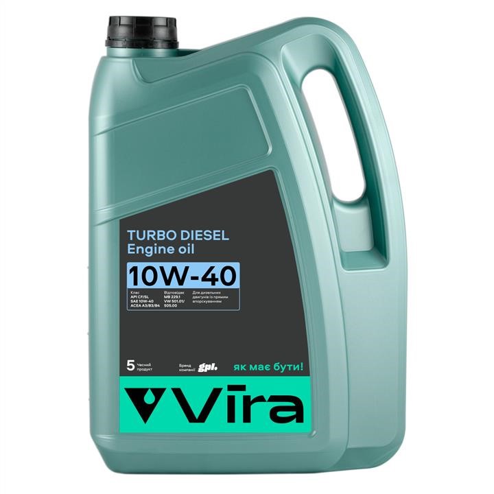 Vira VI0301 Engine oil Vira TURBO DIESEL 10W-40, 5L VI0301: Buy near me in Poland at 2407.PL - Good price!