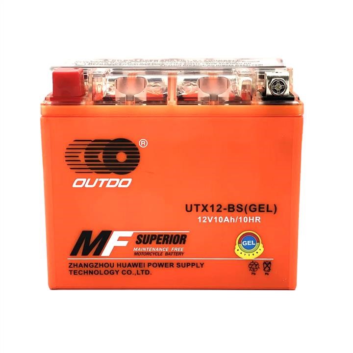 Outdo 17804 Motor battery OUTDO UTX12-BS GEL, 12V 10Ah (150 x 87 x 130), Orange, Q6 17804: Buy near me in Poland at 2407.PL - Good price!