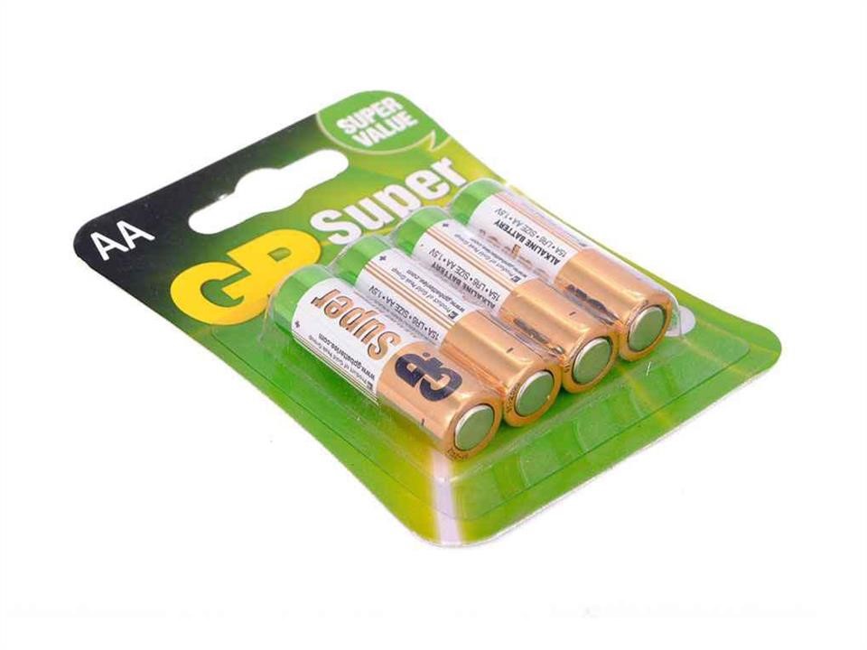 GP Batteries 04626 Battery GP Super 15A-2UE4, alkaline AA, 4 pcs in blister 04626: Buy near me in Poland at 2407.PL - Good price!